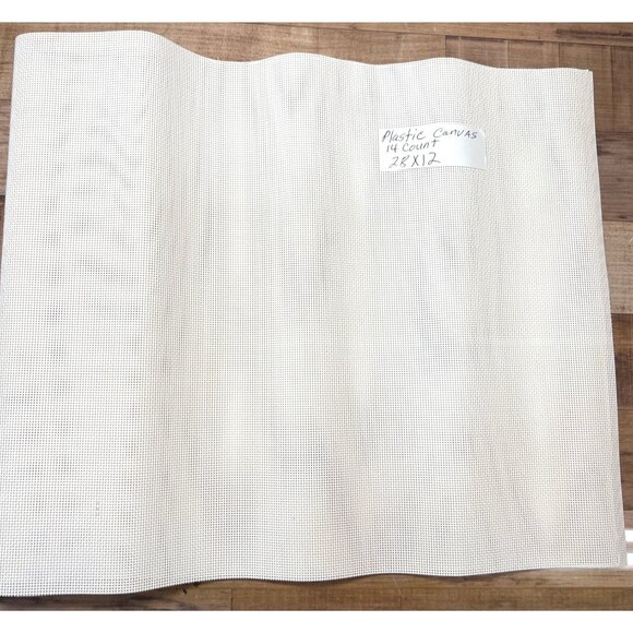 Plastic Canvas 14 Count Craft Mesh Sheet 28x12 Inches - Picture 1 of 3